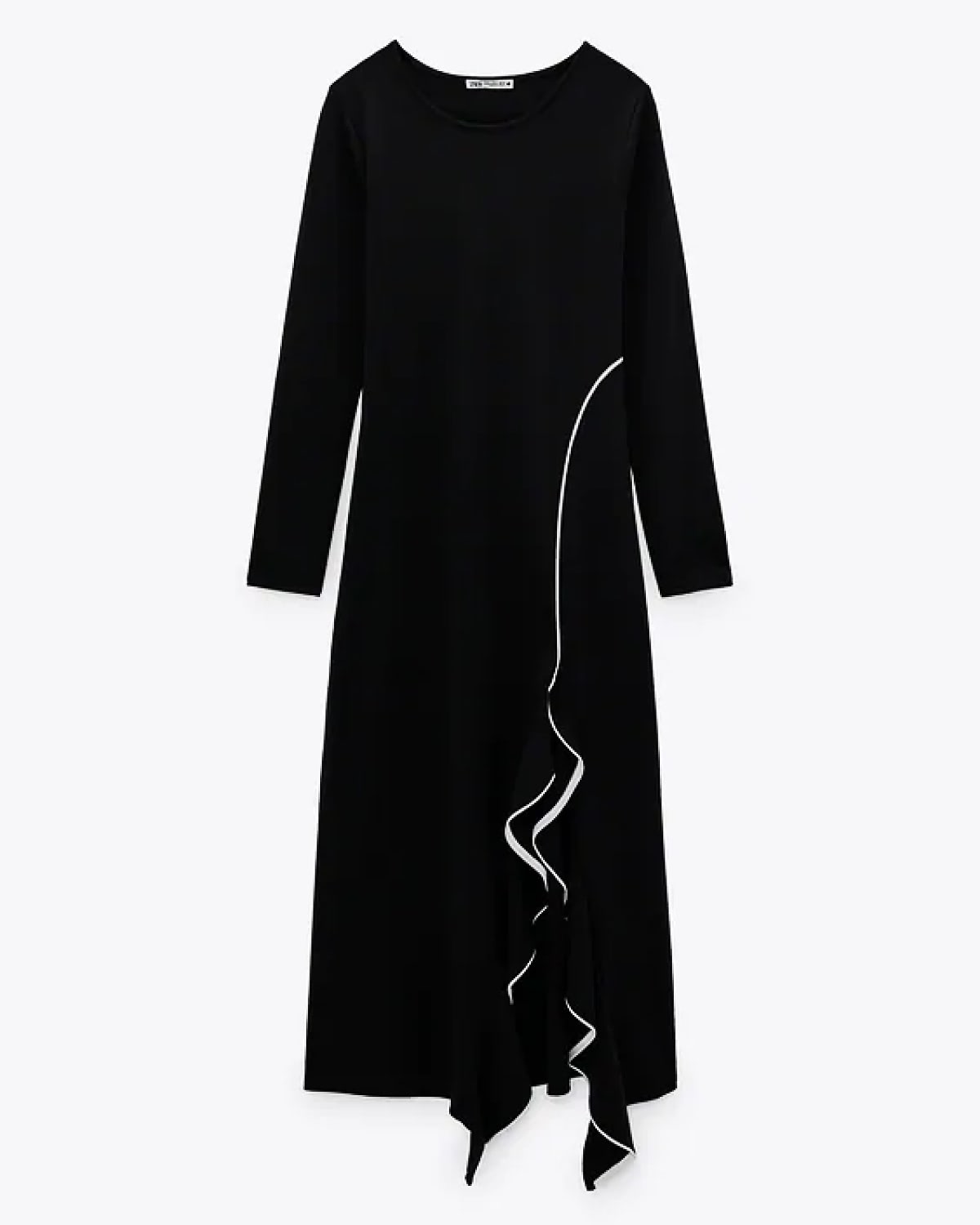 Frilled Midi Dress
